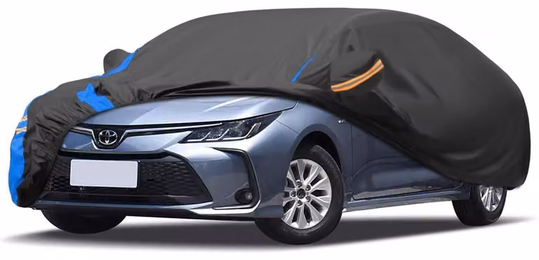 Copertura impermeabile per auto, adatta a berline di lunghezza 490-525 cm. Protezione per tutto l'anno, con custodia inclusa