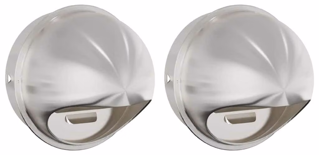 Coperture per ventilazione d'aria 2 pcs Argento 200 mm