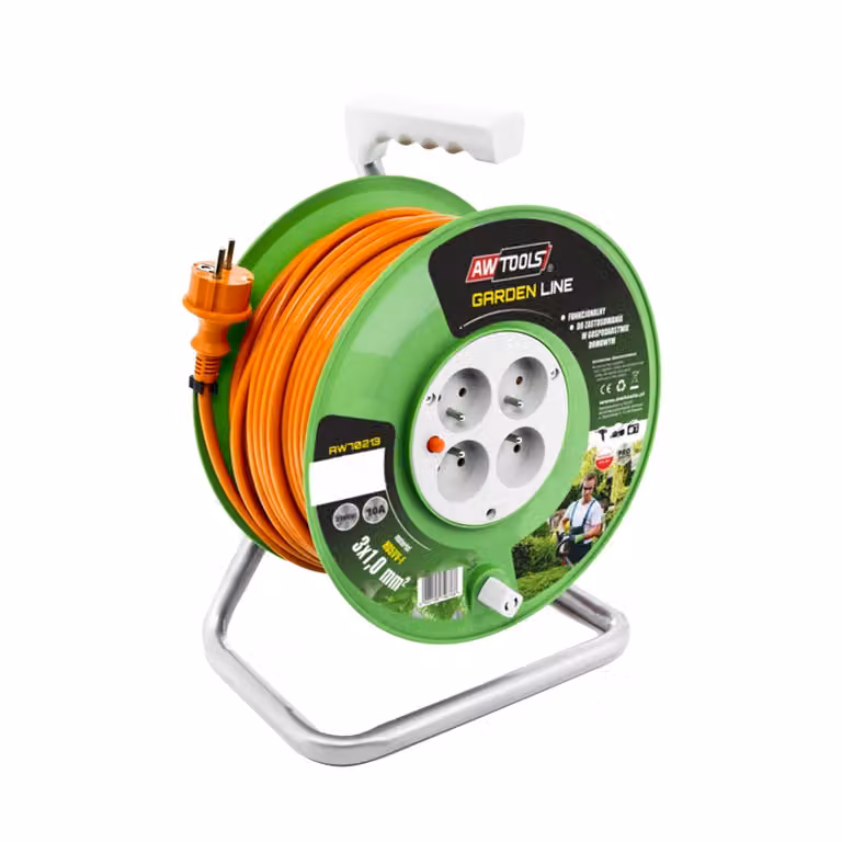 Awtools Prolunga linea giardino 15M 3X1Mm 10A / 2300W