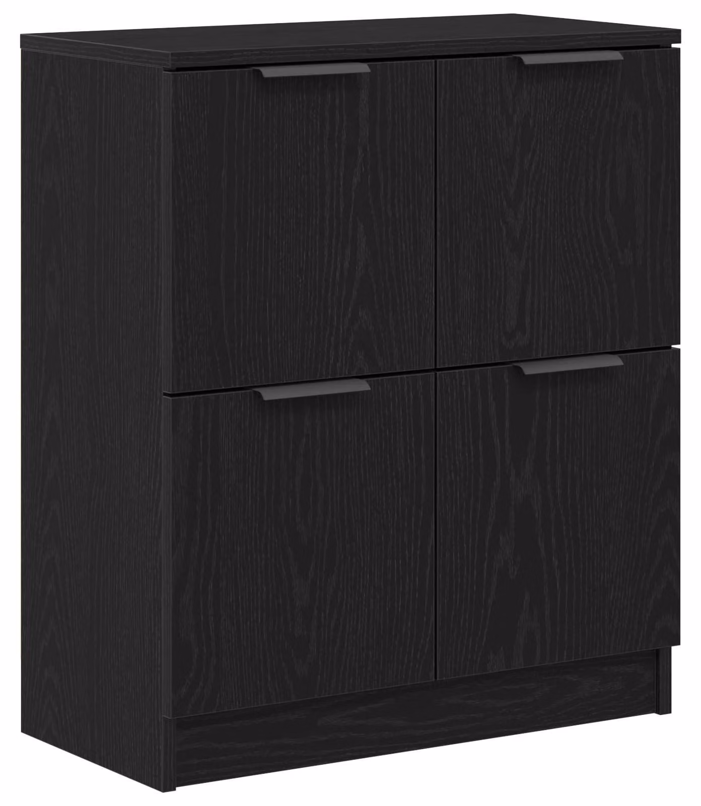 Credenza Rovere Nero 60 x 30 x 70 cm Legno multistrato