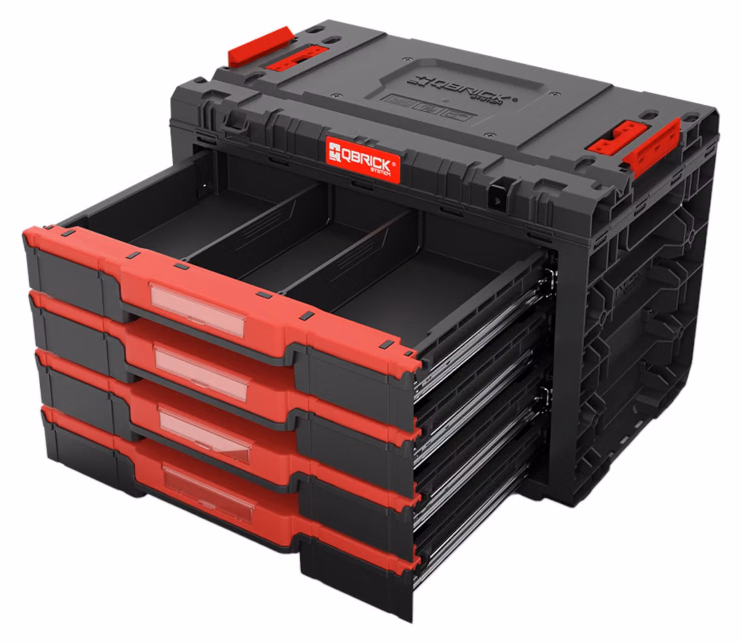 Qbrick System PRIME Drawer 4 Toolbox Basic cassetta degli attrezzi modulare con 4 cassetti 542 x 335 x 369 mm 21,2 l