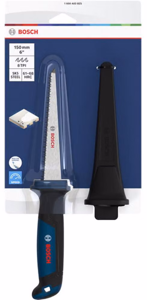 Sega per cartongesso, lama da 150 mm / 6", 8 denti per pollice