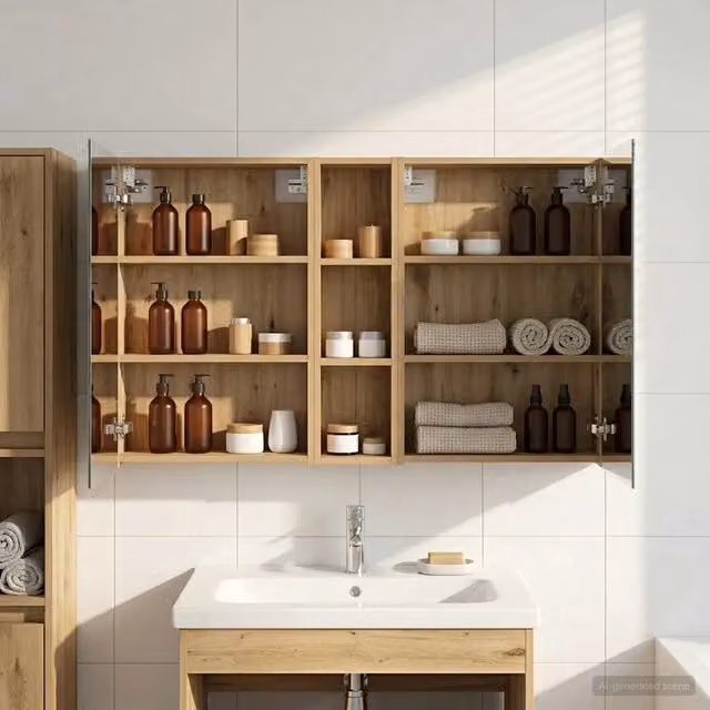 Set di Armadi da Bagno 3 pz 120 x 14,5 x 70 cm 3403751