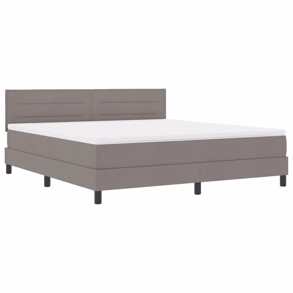 Letto a molle con strisce LED e porte USB vidaXL in tessuto beige o grigio L: 180 cm, P: 200 cm, H: 88 cm – 2