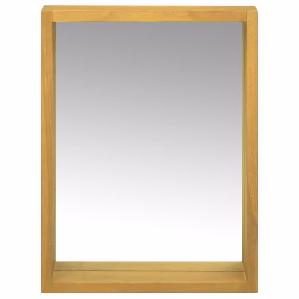 vidaXL Armadio a specchio 30x10x40 cm in legno massiccio teak