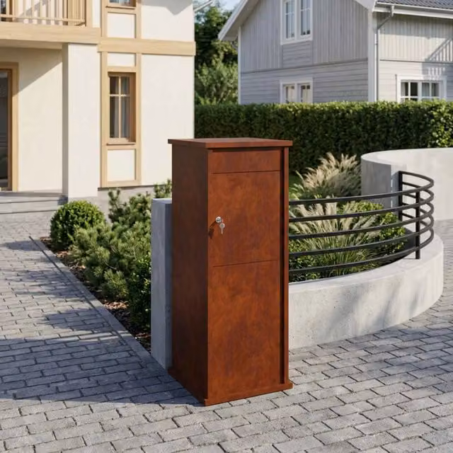 cassetta postalepastkastei Ruggine 40 x 40 x 100 cm 8012578