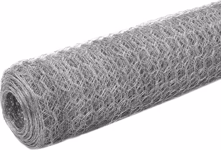 Recinzione in Rete per Pollaio Acciaio Zincato 25x1,5m Argento