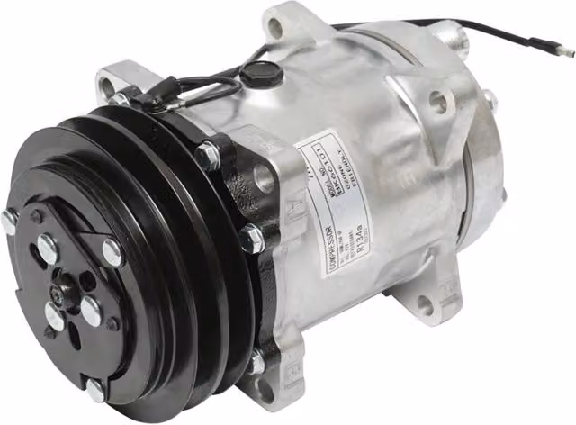 Compressore aria condizionata per JCB, New Holland, Case IH codice OEM 04437339/10, 04437339, 84018078, 9831429, 89831429, 060506146