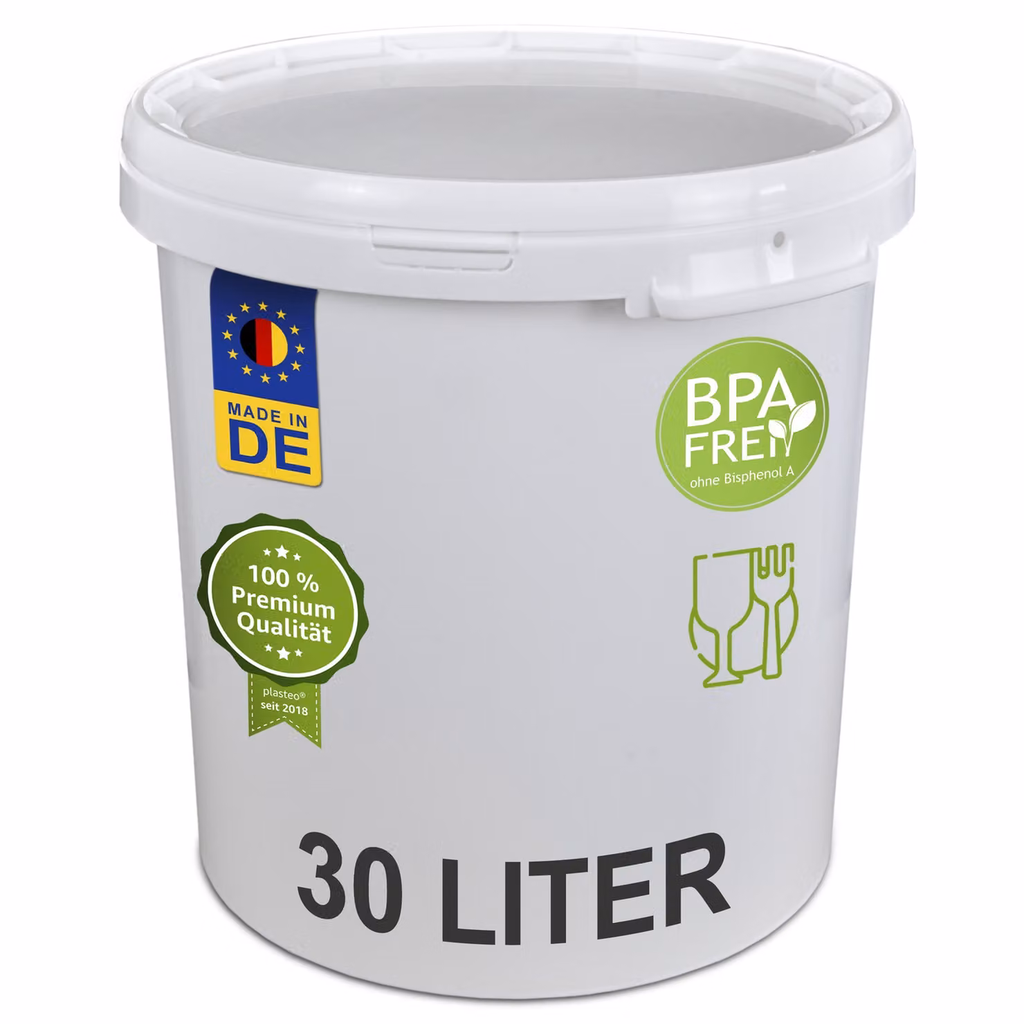 Hobbock da 30 litri con coperchio