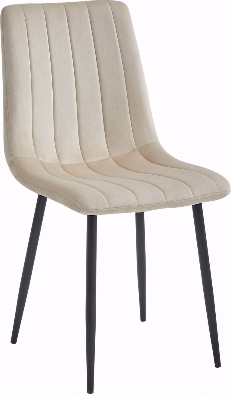 Sedia LAVA - velluto beige freddo x 1