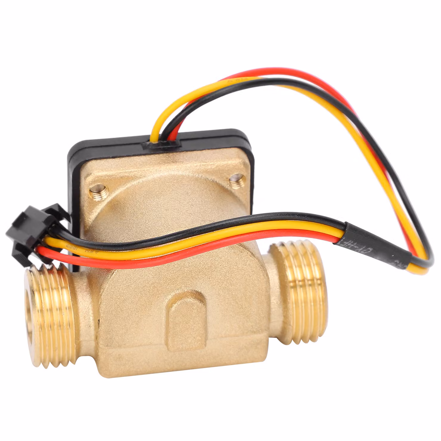 Sensore di flusso da G1/2" con filettatura esterna, misuratore di portata Hall in ottone, DC 3-24 V, per scaldabagni e dispositivi a carta di credito