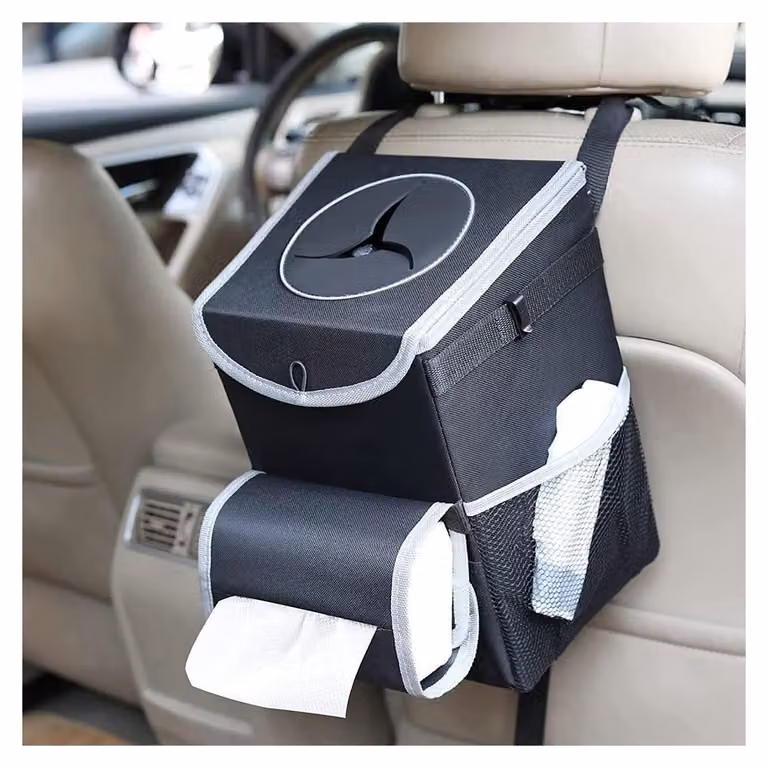 Contenitore multifunzione - Pieghevole - Impermeabile - Organizer portatile per il bagagliaio - Con ruote - Grande capacità 21x18x30 cm - Organizzatore per il bagagliaio