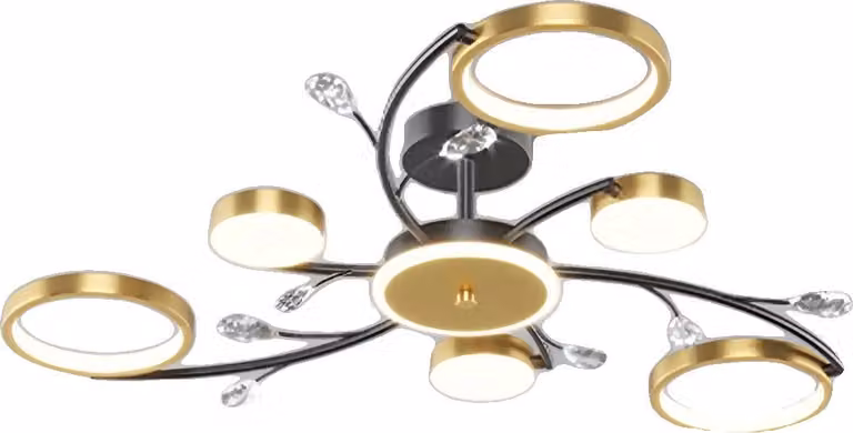 Lampada da soffitto, telecomando, luminosità regolabile, 6 luci