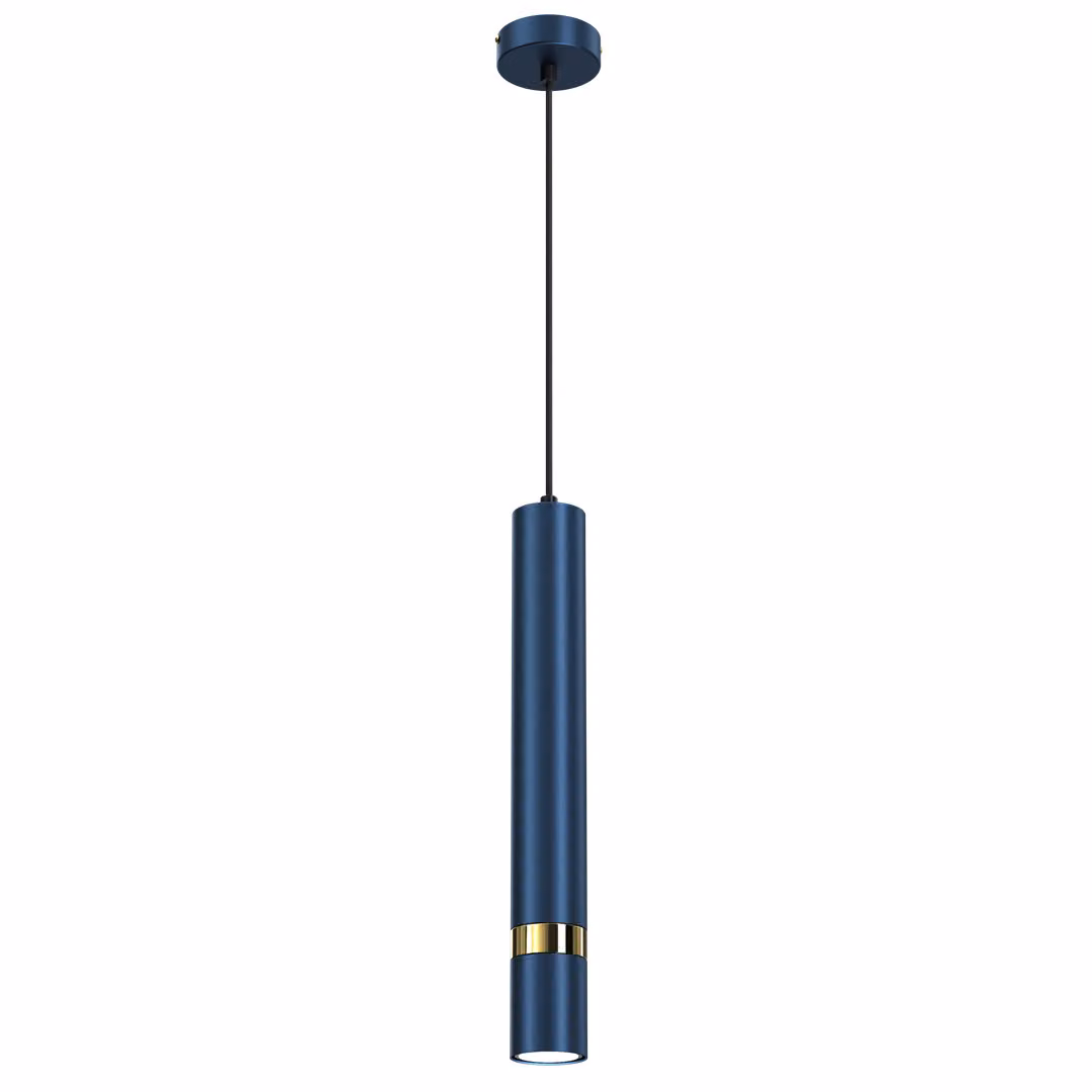 Lampadario a sospensione Milagro JOKER MLP7725 blu navy / oro
