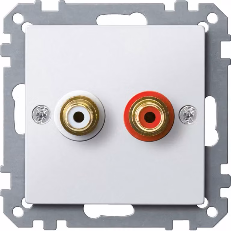 Presa per collegamento audio, bianco polare, Sistema M