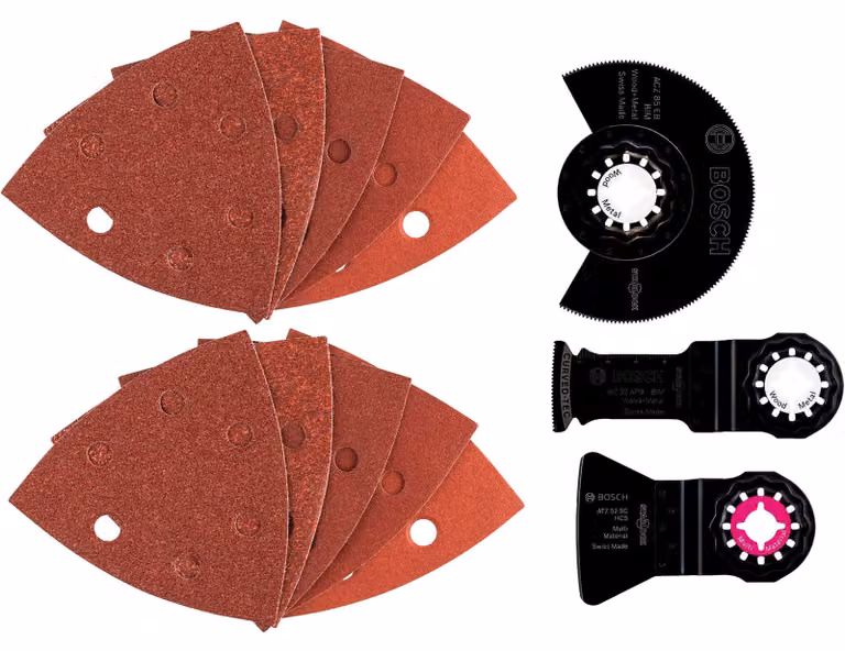 Set universale, 13 pezzi, per Multi-Cutter, Legno e Vernice