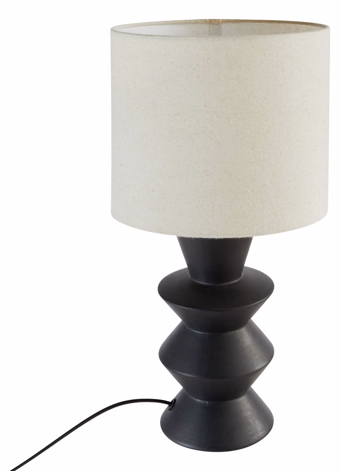 Lampada da tavolo con base in Vetroceramica, modello YULIA, altezza 40 cm