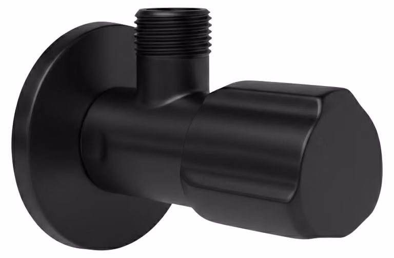 Valvola Ad Angolo Rea 02 1/2" X 3/8" Nero