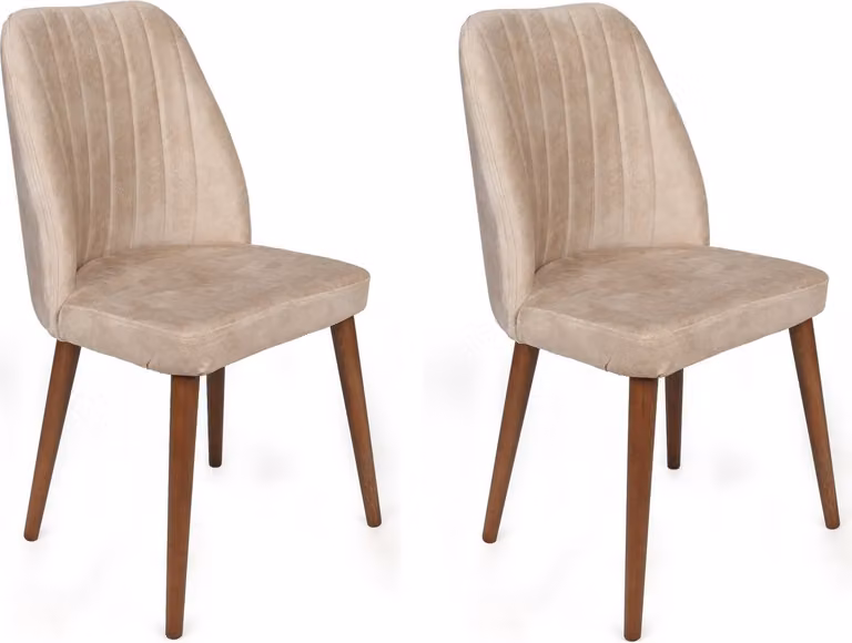 Skye Decor, Alfa-464 V2, set di sedie (2 pezzi), color crema, 100% METALLO, 50 x 49 x 90 cm