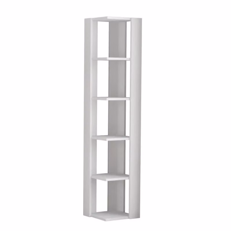 Libreria angolare EFFEZETA Nati bianca con 5 ripiani L 34 cm, P 34 cm, H 161 cm – 2