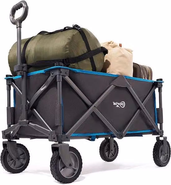 Carrello leggero, blu, estraibile, per esterni