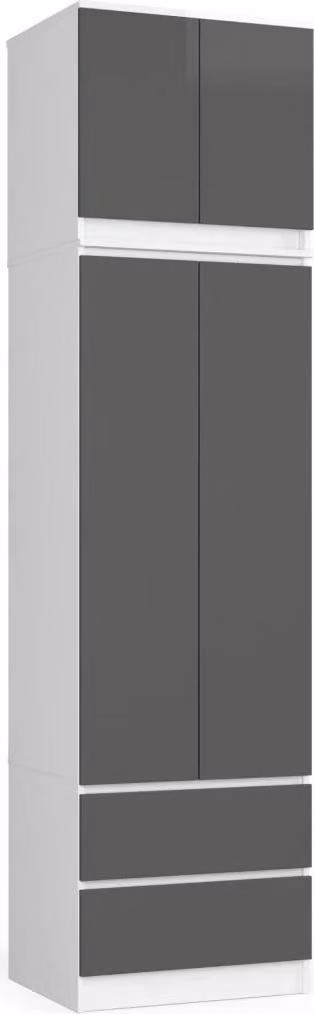 Armadio con prolunga 60 cm WREN - bianco / grigio