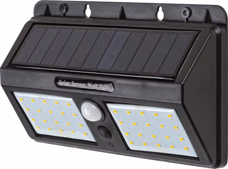 Lampada solare da parete per esterni con sensore LED 2,4W Ostrava nero 7881 Rabalux