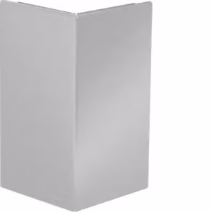Copertura per angolo esterno in lamiera d'acciaio per canale di parapetto BRS, parte superiore 120 mm, grigio chiaro