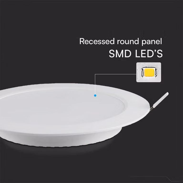 V-TAC PRO Pannello LED Rotondo Incasso 24W 4000K 2640 lm Samsung Chip Bianco – SKU 78681