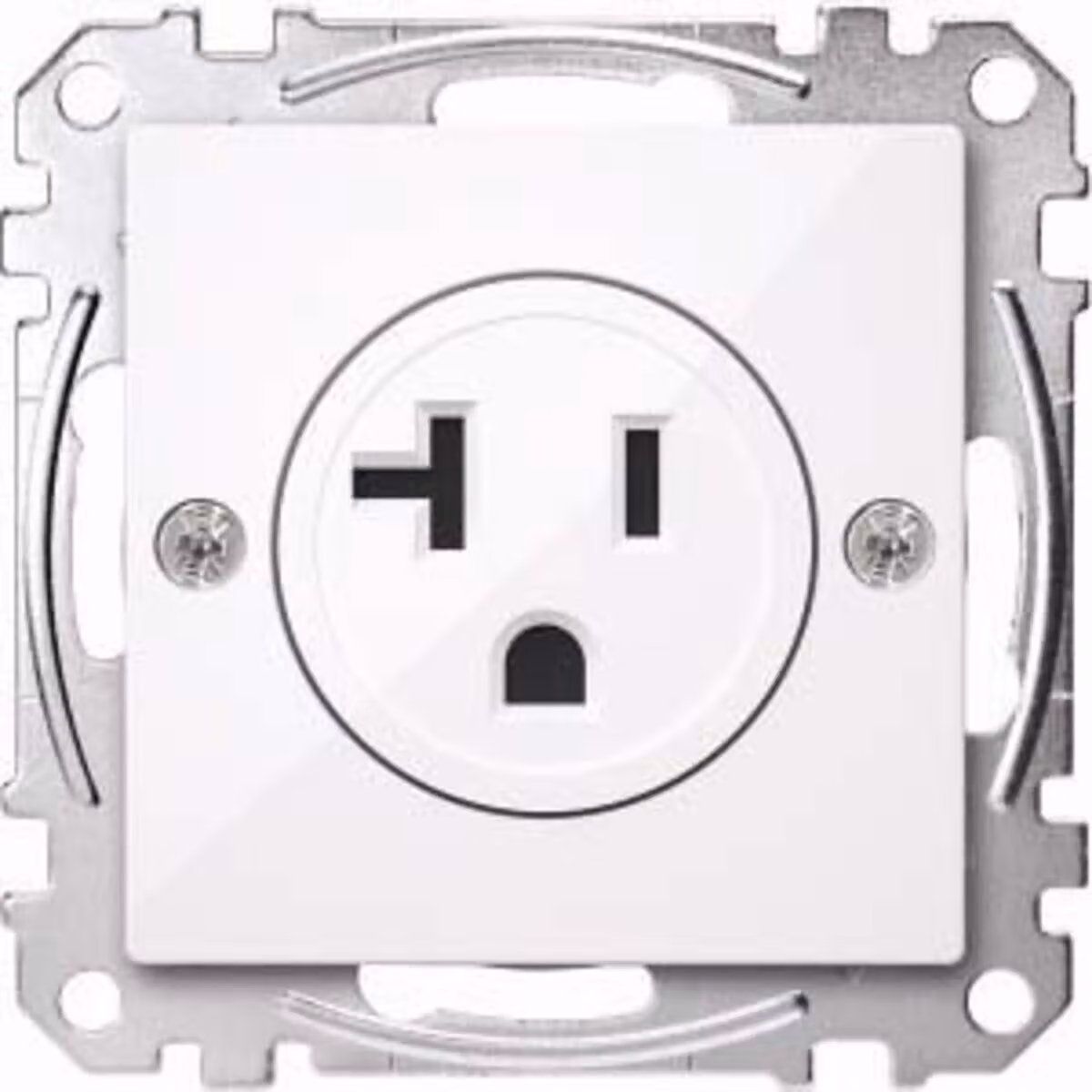 Adattatore per prese elettriche USA, 20 A, bianco lucido, sistema M