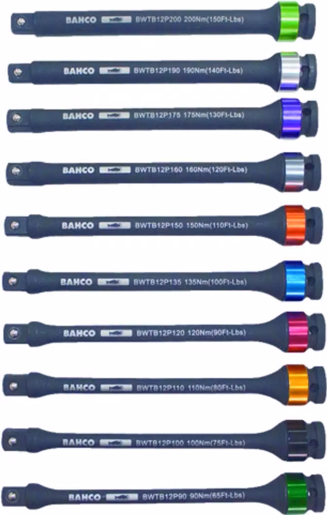 Bahco 1/2 barra di torsione per serrare dadi ruota, coppia 175 Nm