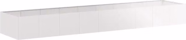 Fioriera | Cassetta per fiori | Vaso 360x80x40 cm in Acciaio Inox