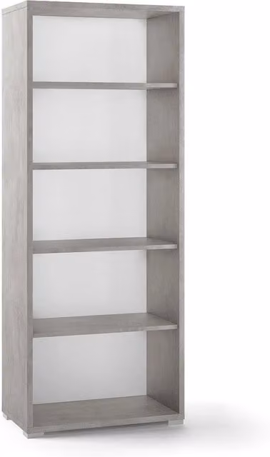 MOBILE LIBRERIA H182 L71 P41 cm FINITURA CEMENTO FONDO BIANCO SARMOG Db351k