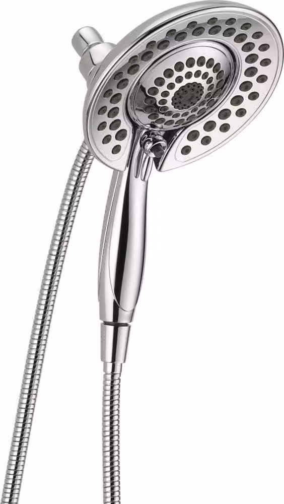 Set doccia combinato, portata di 2,5 galloni al minuto, 5 getti, cromato, con doccetta manuale
