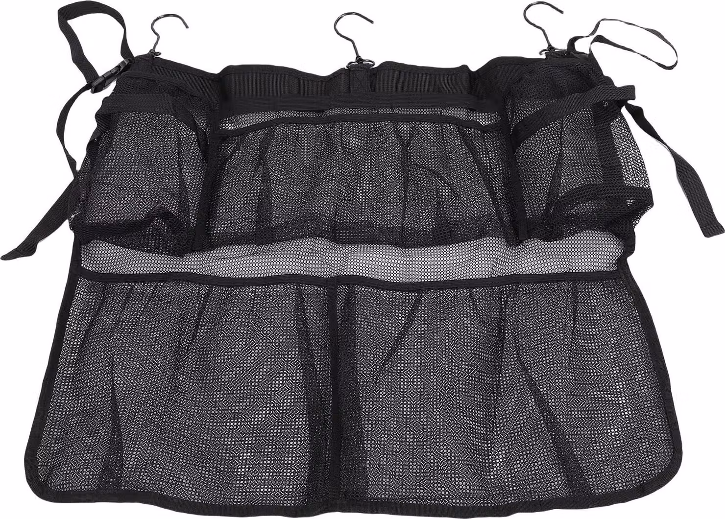 Borsa a rete sospesa per piscina, grande capacità, organizzatore pieghevole per piscina, custodia per giocattoli da spiaggia