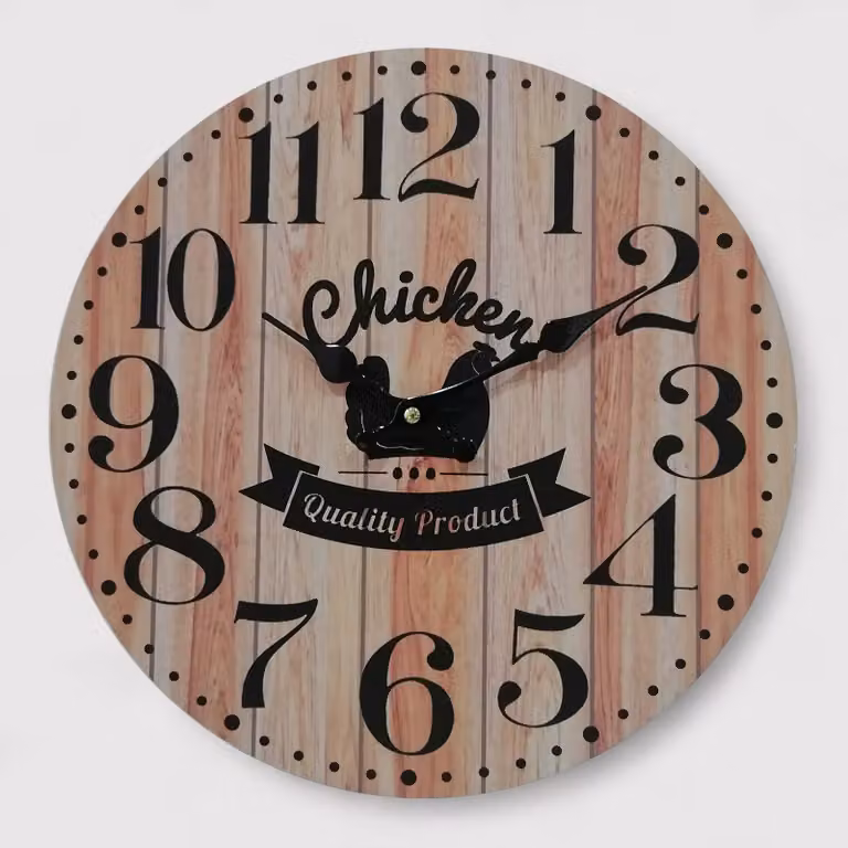 Lampranto - Orologio color legno in stile vintage