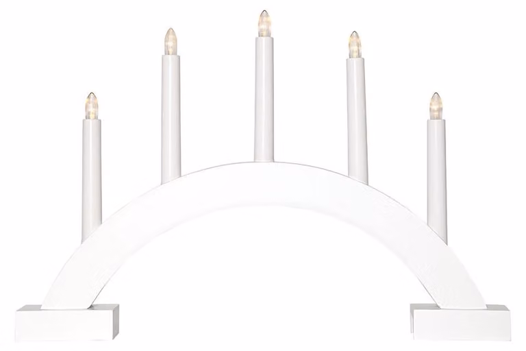 Star Trading 139-04, Figura decorativa luminosa, bianca, grado di protezione IP20, 5 lampadine, tecnologia LED, 0,09 W