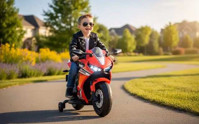 Moto Elettrica per Bambini Honda CBR1000RR con Batteria Ricaricabile 10,8V 3,1Ah Rosso