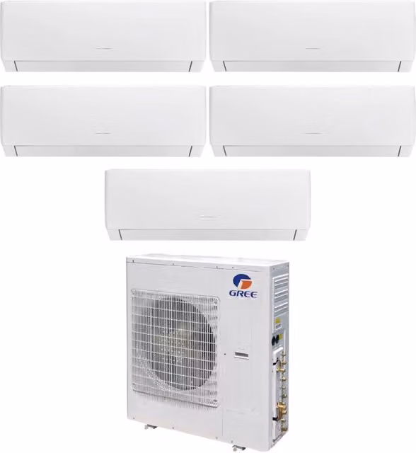 Climatizzatore Condizionatore Gree Penta Split Inverter serie PULAR Bianco con Wi-Fi Integrato e Controllo App Classe Energetica A++