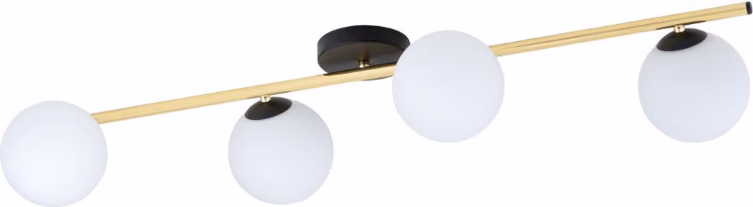 Lampada da soffitto Emibig 4xE14 10W SPLENDI con 4 paralumi bianchi 1248/4