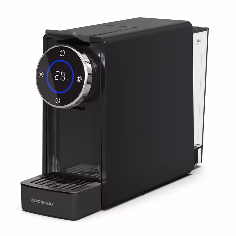 Macchina da Caffè Digitale Dictrolux Rebeka Black ST-502S da 1450 Watt Compatibile con Capsule Nespresso Original