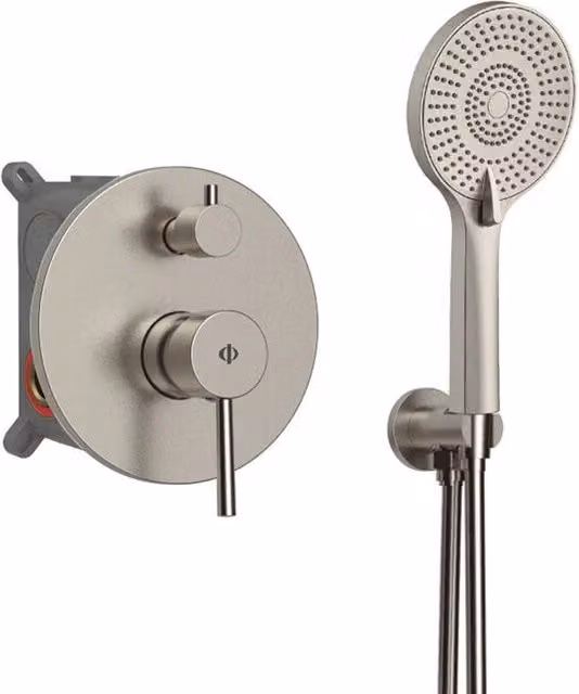 Kit esterno per doccia da incasso Sirio Nichel DUCHA.ES