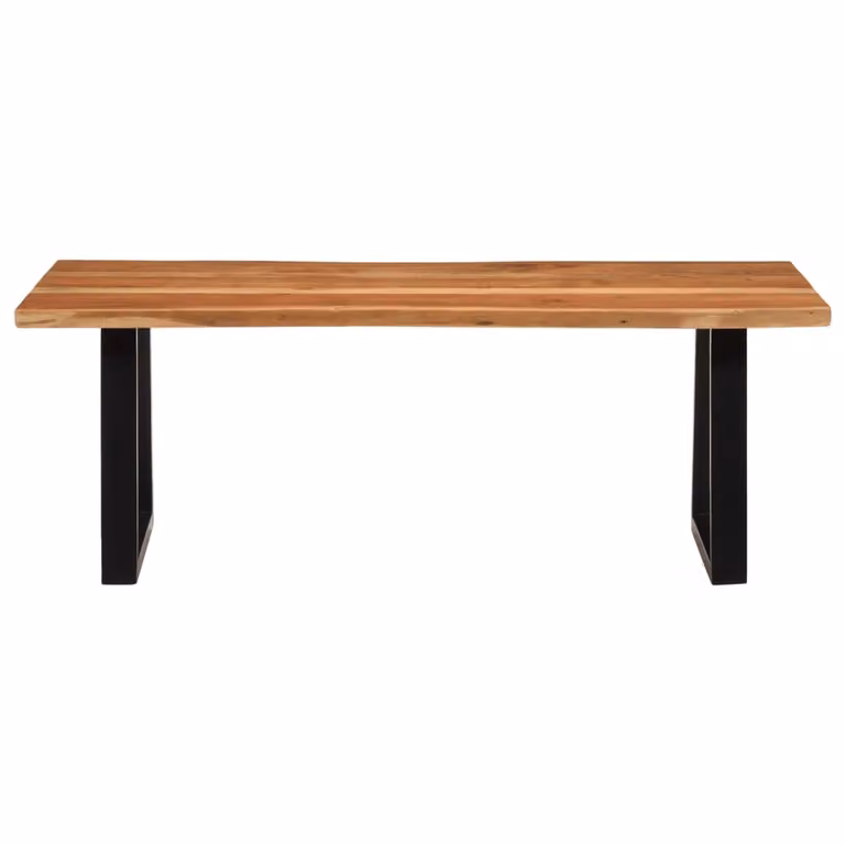 vidaXL Tavolino 110x55x40 cm in legno massiccio di acacia