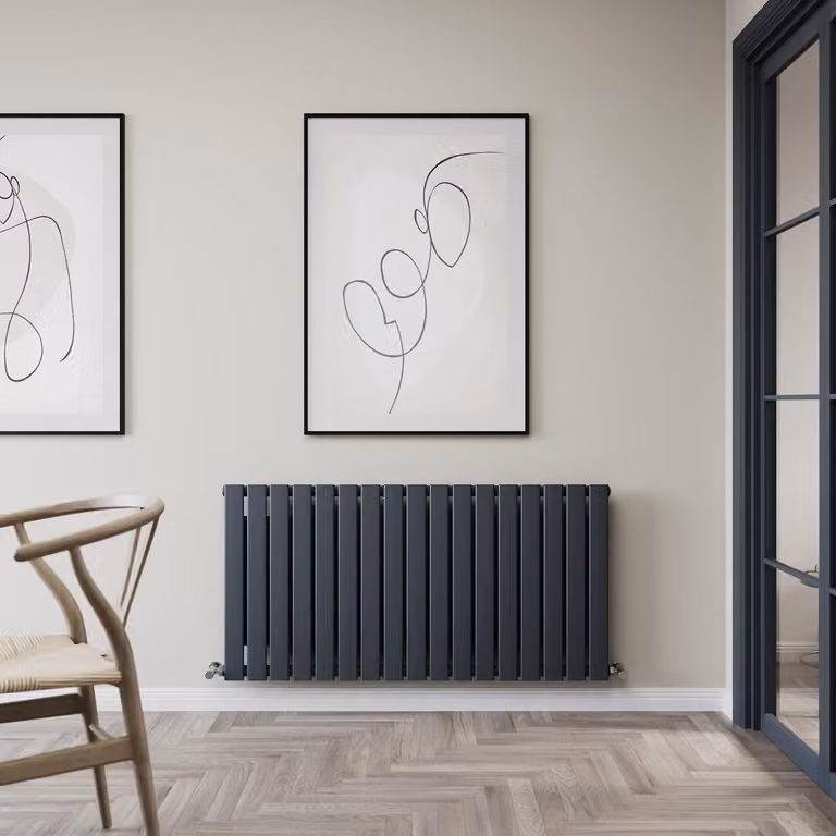 Radiatore Convettore di Design Tipo 11 (Orizzontale) - 600mm x 1190mm - Antracite- Alpha