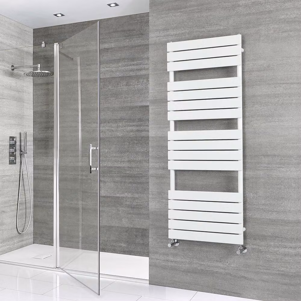 Scaldasalviette Design Bianco 1500x600mm - Termoarredo Bagno - Stile Moderno - Lustro