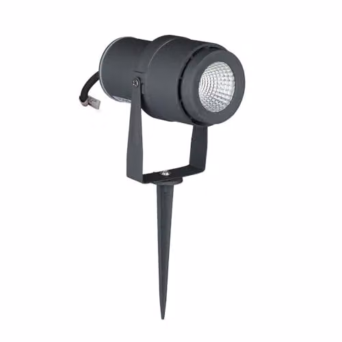 Faretto LED da Giardino 12W con Picchetto Colore Grigio 4000K IP65