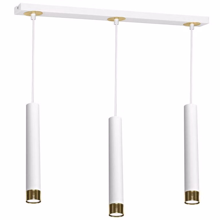 Lampadario DANI bianco e oro, 3xGU10x40W, metallo, dimensioni: 90x60x6 cm, IP20, Milagro