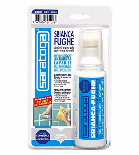 Saratoga Sbianca Fughe Bianco - Antimuffa per Piastrelle - 125 ml