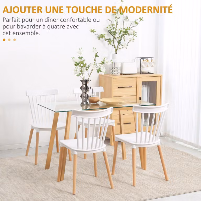 Sedia da pranzo - Sedia - Sedia da cucina - Sedia da scrivania - Sedia di design - Design scandinavo - Gambe in faggio