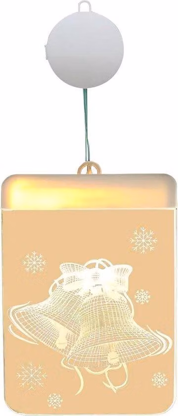 Luci natalizie a LED per finestre con luci a filo, decorazioni per interni ed esterni